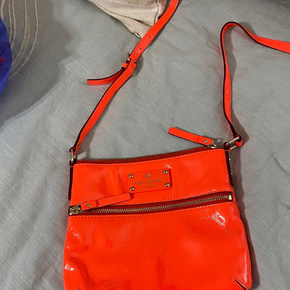 Kate Spade patent leather crossbody bag purse
